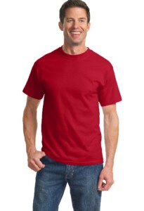 Tee shirts Man in a red shirt